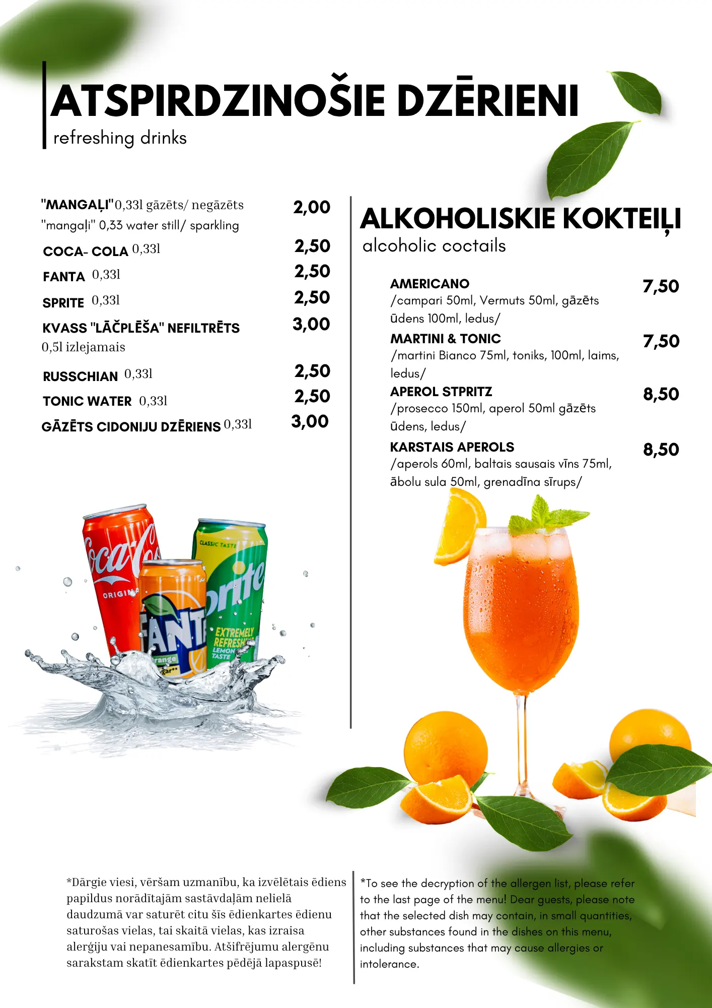 Atspirdzinošie dzērieni